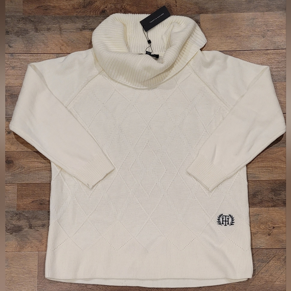 NWT Tommy Hilfiger Varsity Cowlneck Sweater XXL